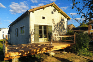 Terrasse sur pilotis